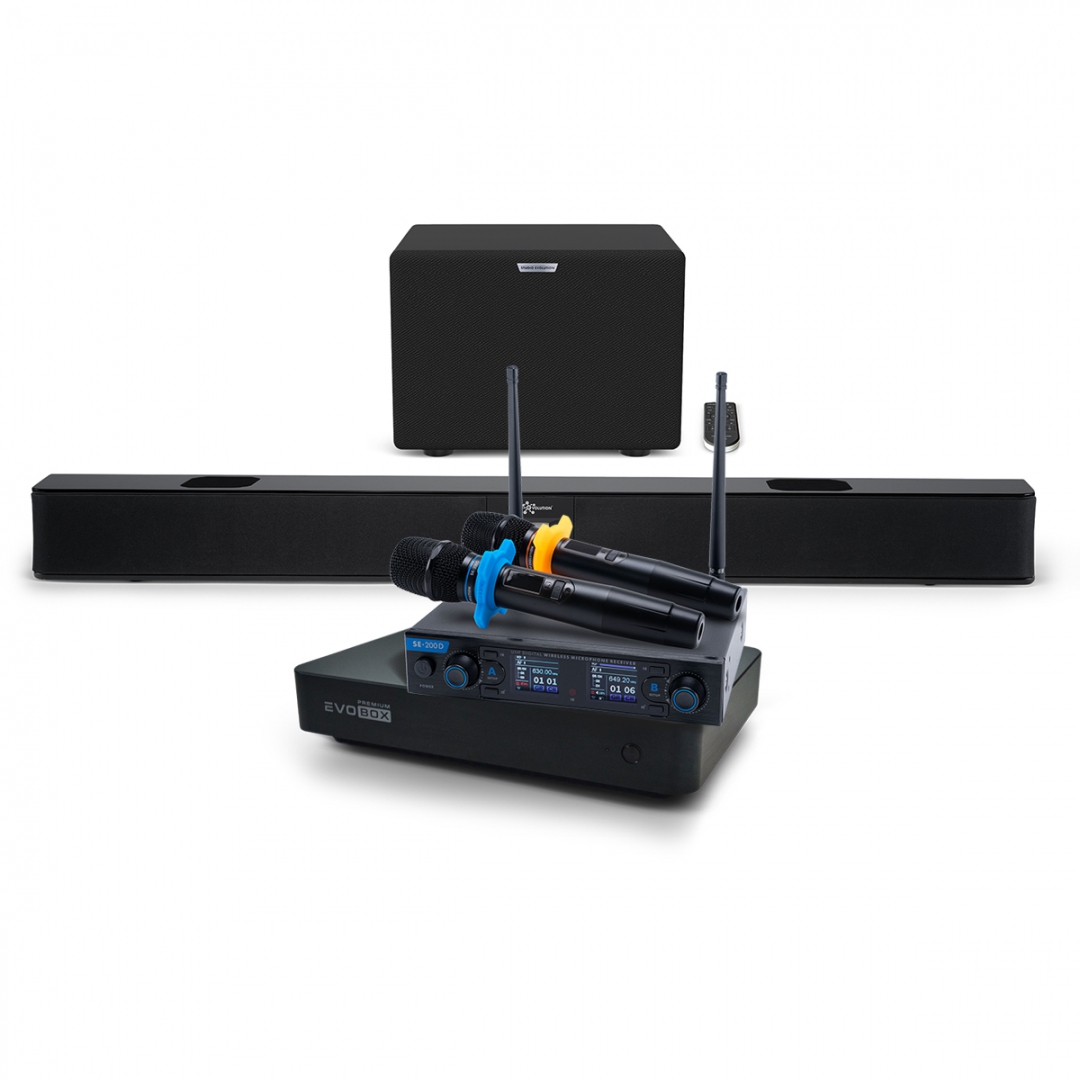 Hi-End караоке-система EVOBOX Premium + EvoSoundBar (саундбар с караоке) в Кемерово