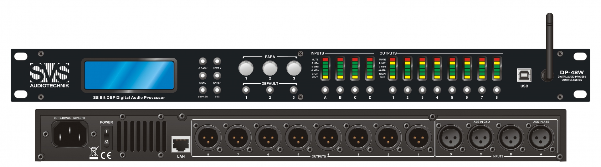 SVS Audiotechnik DP-48W Цифровой процессор: 4 входа 8 выходов в Кемерово