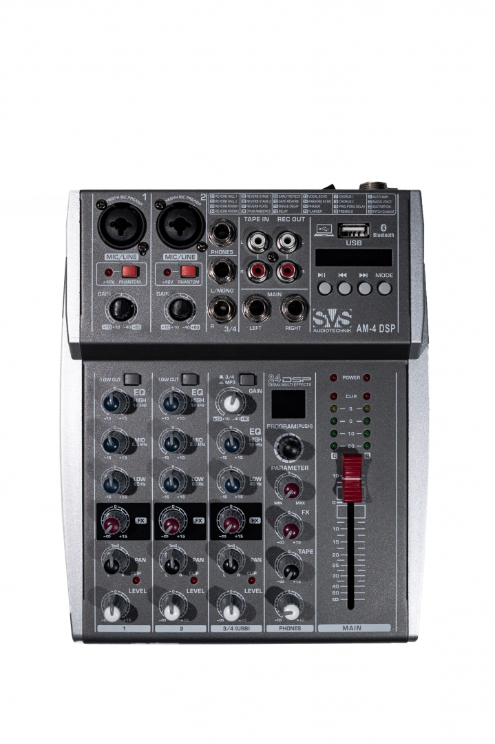 SVS Audiotechnik mixers AM-4 DSP Аналоговый микшерный пульт, 4-канала в Кемерово