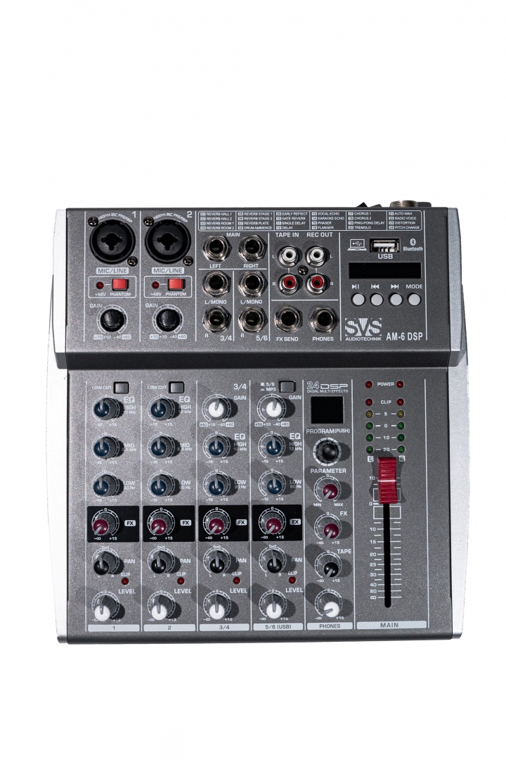 SVS Audiotechnik mixers AM-6 DSP Микшерный пульт аналоговый, 6-канальный SVS Audiotechnik mixers в Кемерово