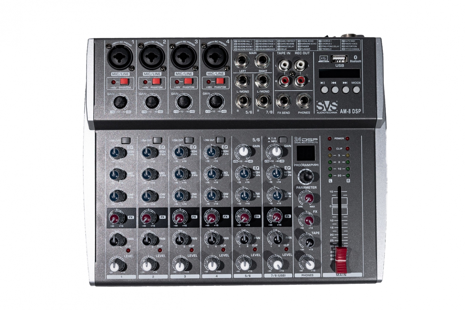 SVS Audiotechnik mixers AM-8 DSP Микшерный пульт аналоговый, 8-канальный в Кемерово
